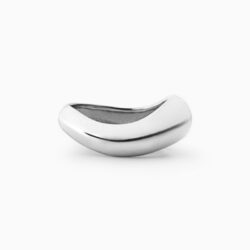 Anillo bold curvo plata