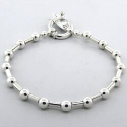 Pulsera con Bolitas de 5 mm y Barritas