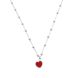 Gargantilla de Bolitas con Corazón
