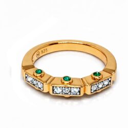 Anillo Link Octogonal con surco