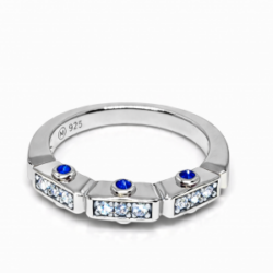Anillo Link Octogonal con surco